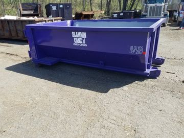 10 Yard Blue Dumpster — Monroe Township, NJ — Slammin Canz, Inc.