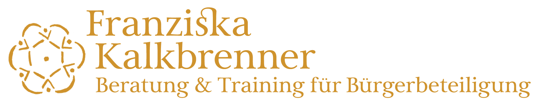 A logo for franziska kalkbrenner beratung & training