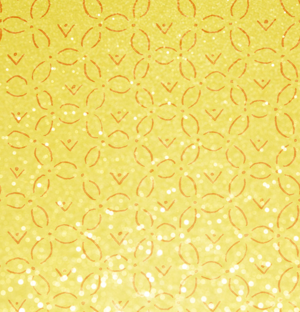 A pattern of dots on a light yellow background