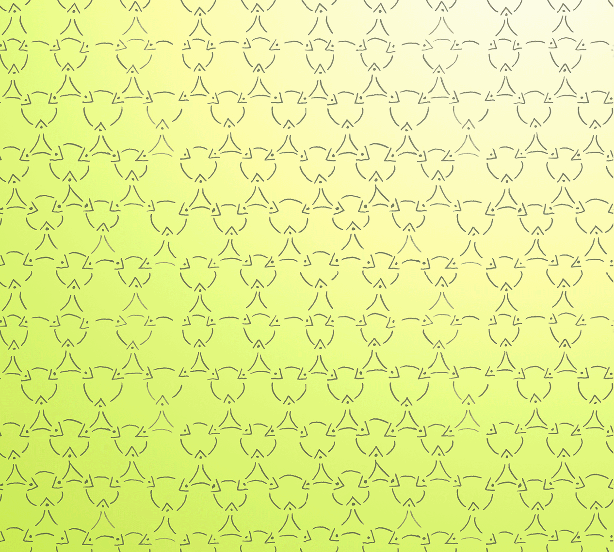 A yellow background with a pattern of hearts and arrows