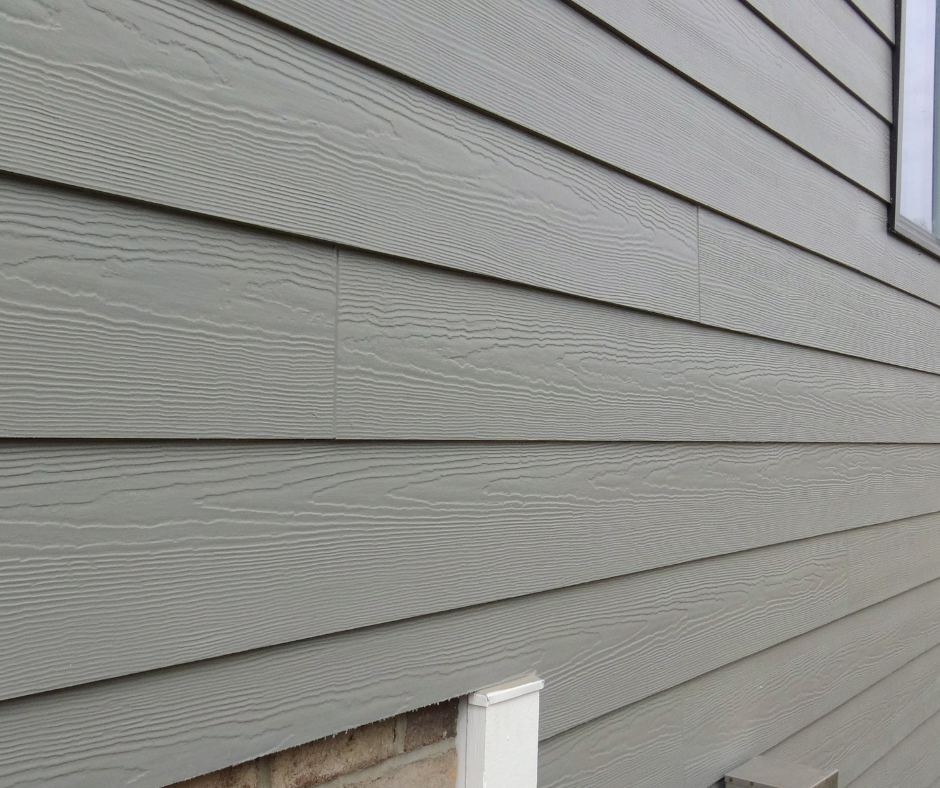Gray LP on a house in the Twin Cities