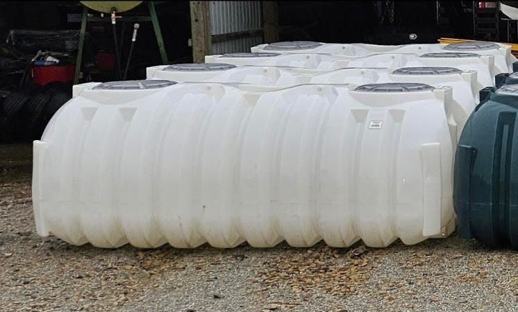 White Liquid Storage Tank