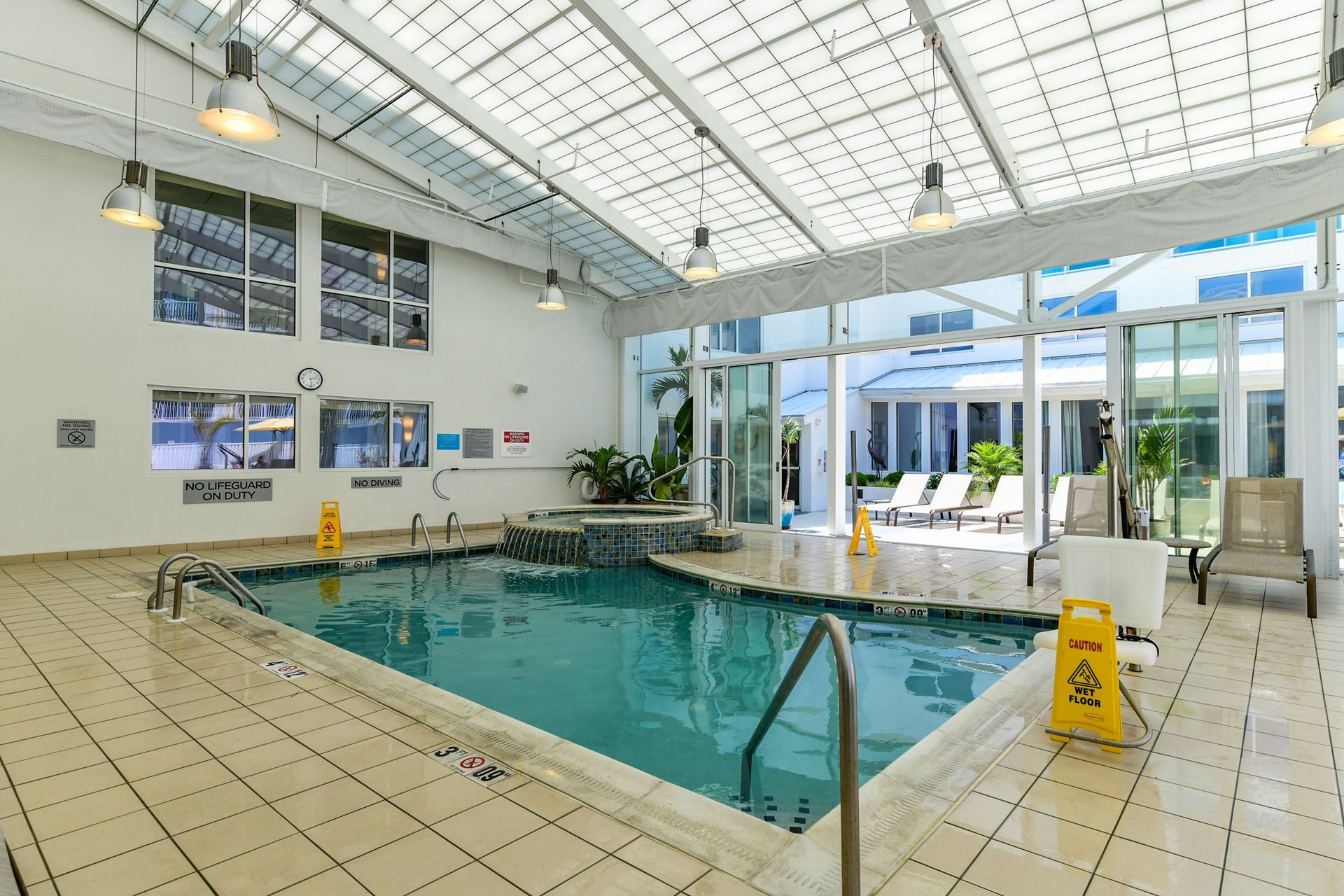 Hotel Pool and Conversation Pit