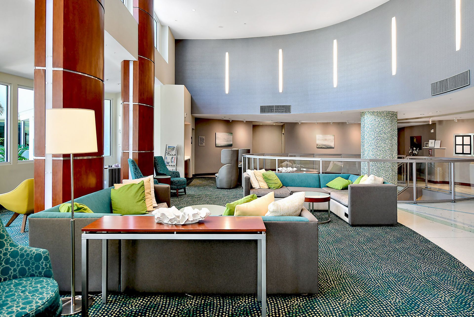 Lounge area in the lobby