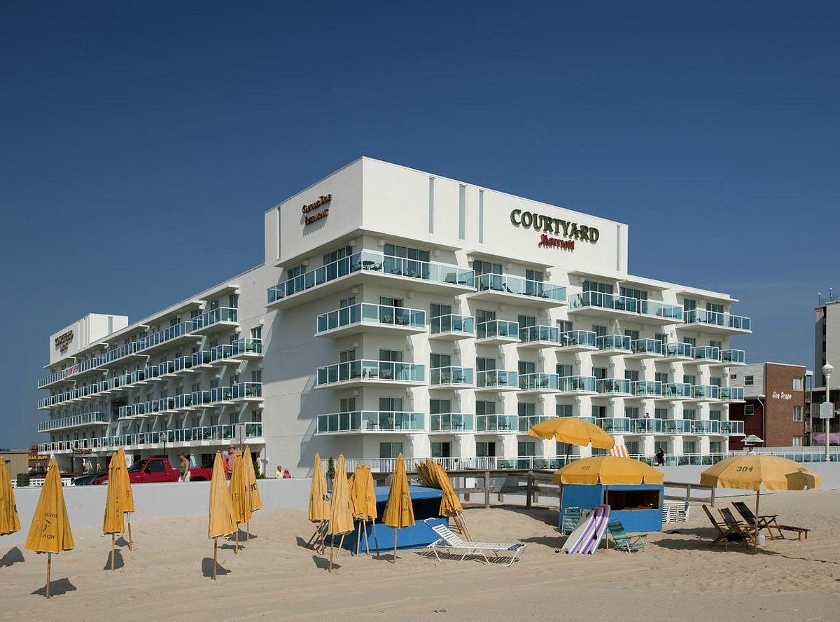 Beach view of the Hotel and Condos