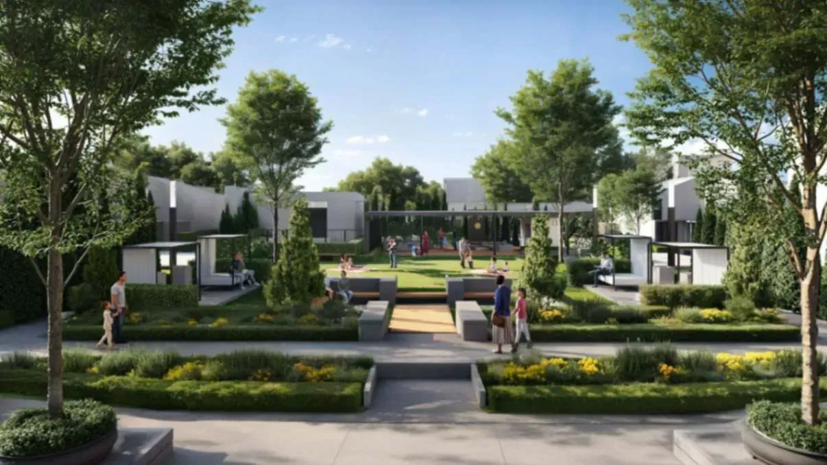area hijau di perumahan green bestari park
