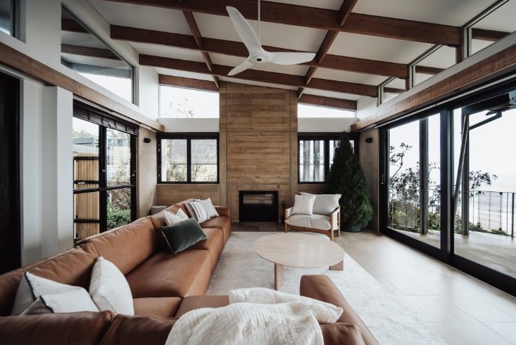 A Living Room Filled With Furniture  — Architectural Glass Solutions QLD in Cooroy, QLD