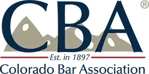 The logo for the colorado bar association was established in 1897