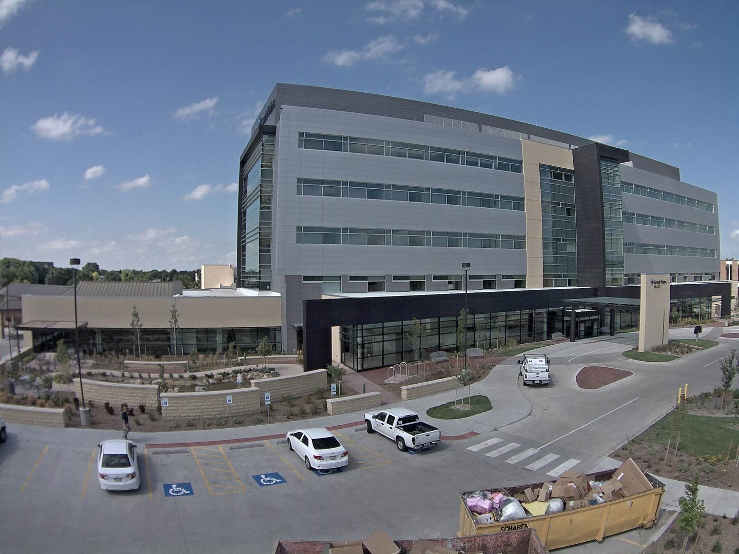 Building Parking Lot — Cheyenne, WY — Glass Masters