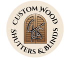 Custom Wood Shutters and Blinds Logo