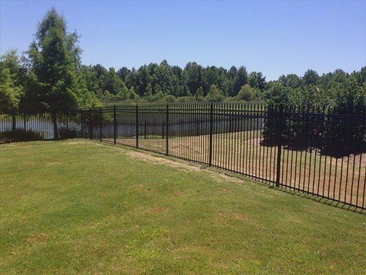 Metal Fence — Black Fence in Pearl, MS