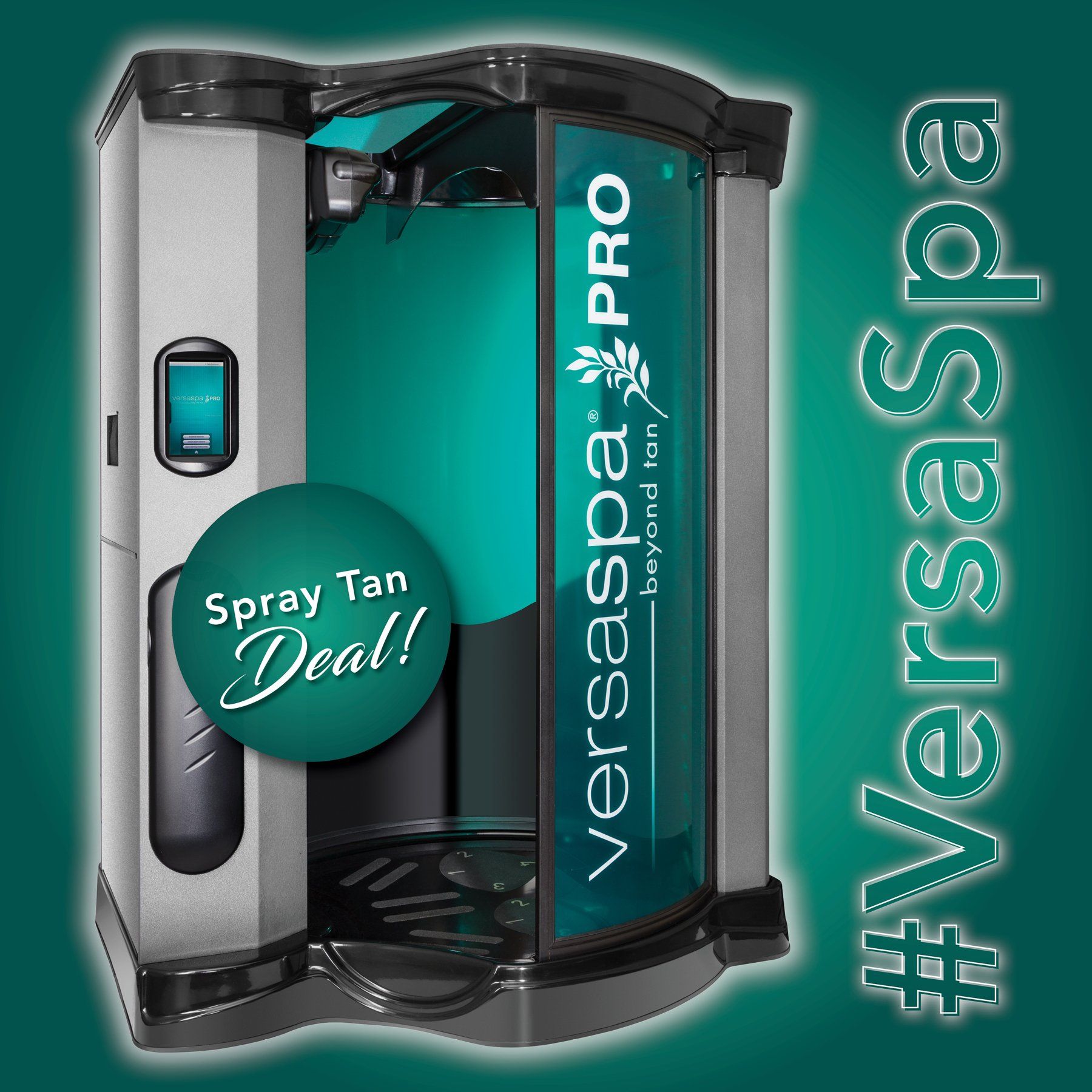 A spray tan machine that says versaspa pro on it
