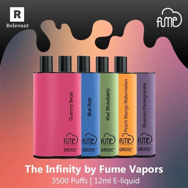 the infinity by fume vapors 3500 puffs 12ml e-liquid