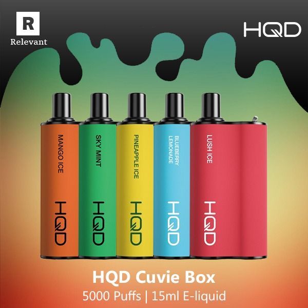 hqd cuvie box 5000 puffs 15ml e-liquid