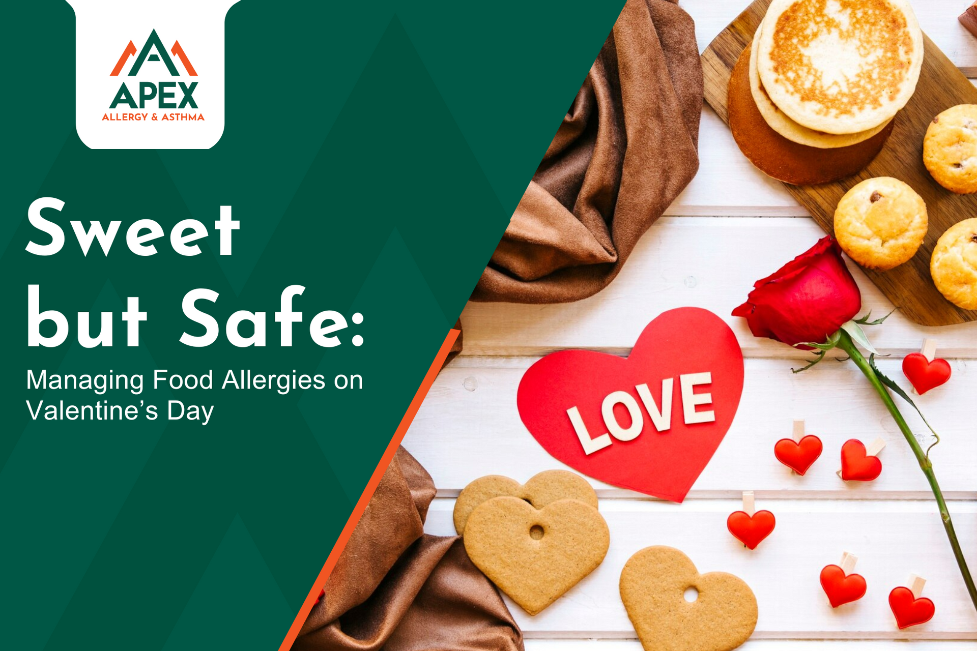 Food allergies on Valentine’s Day can result from eating chocolates, baked desserts, and other treat