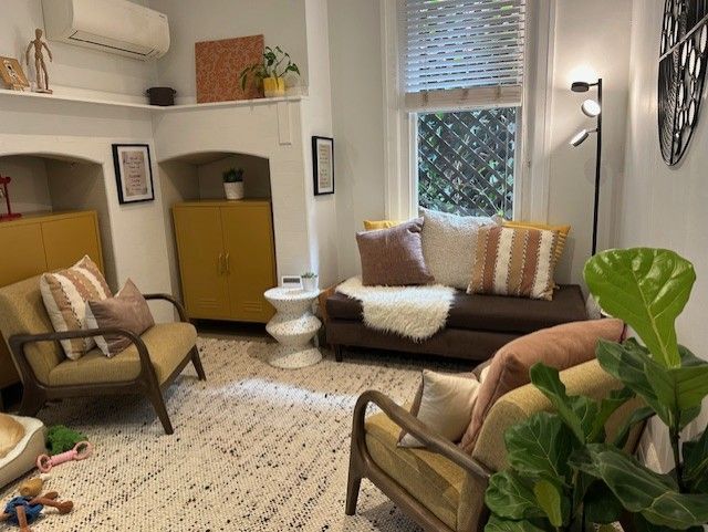 Therapist Taking Notes While Patient Relaxes on a Couch — AT My Place Counselling and Psychotherapy in Neutral Bay, NSW