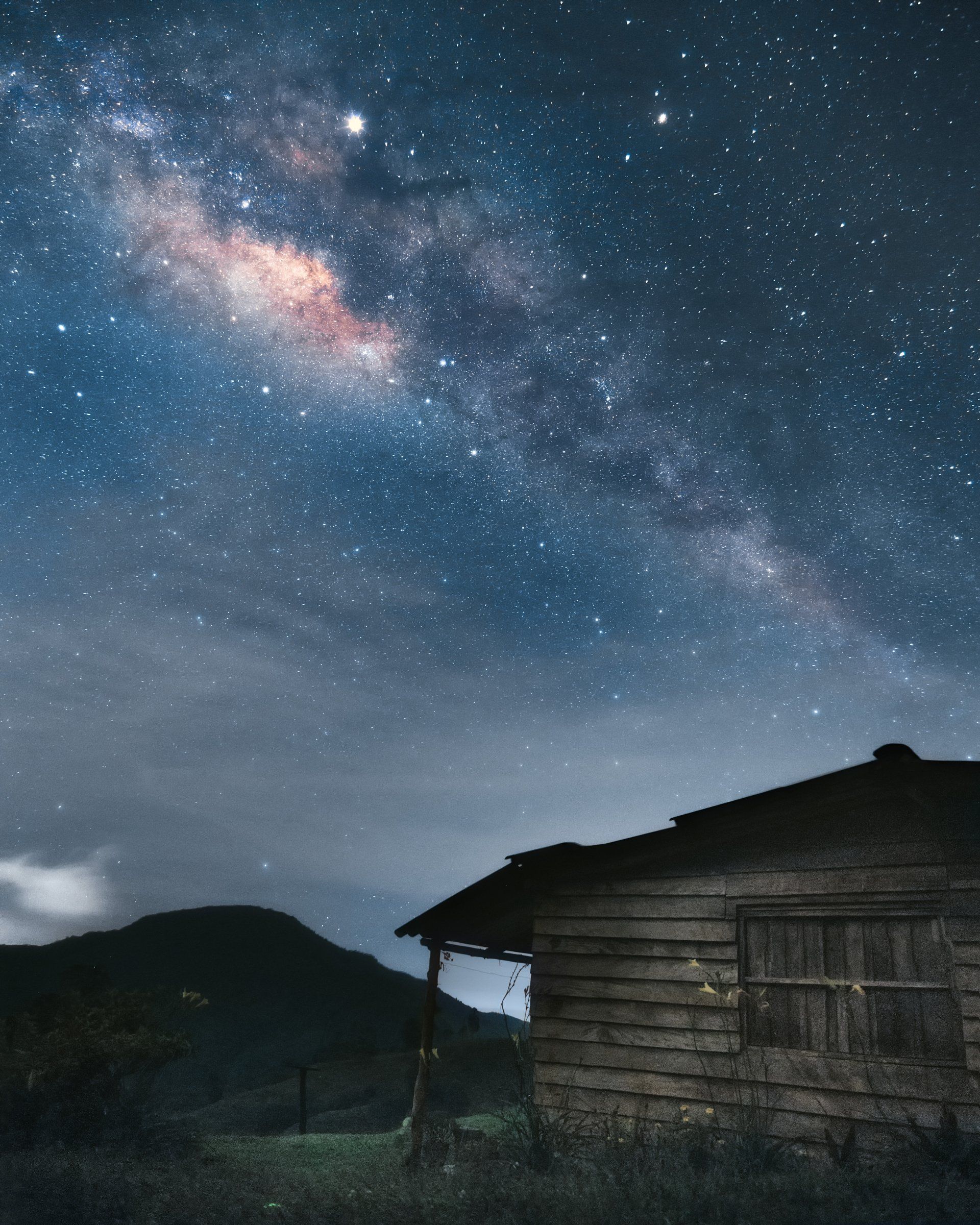 the milky way night sky