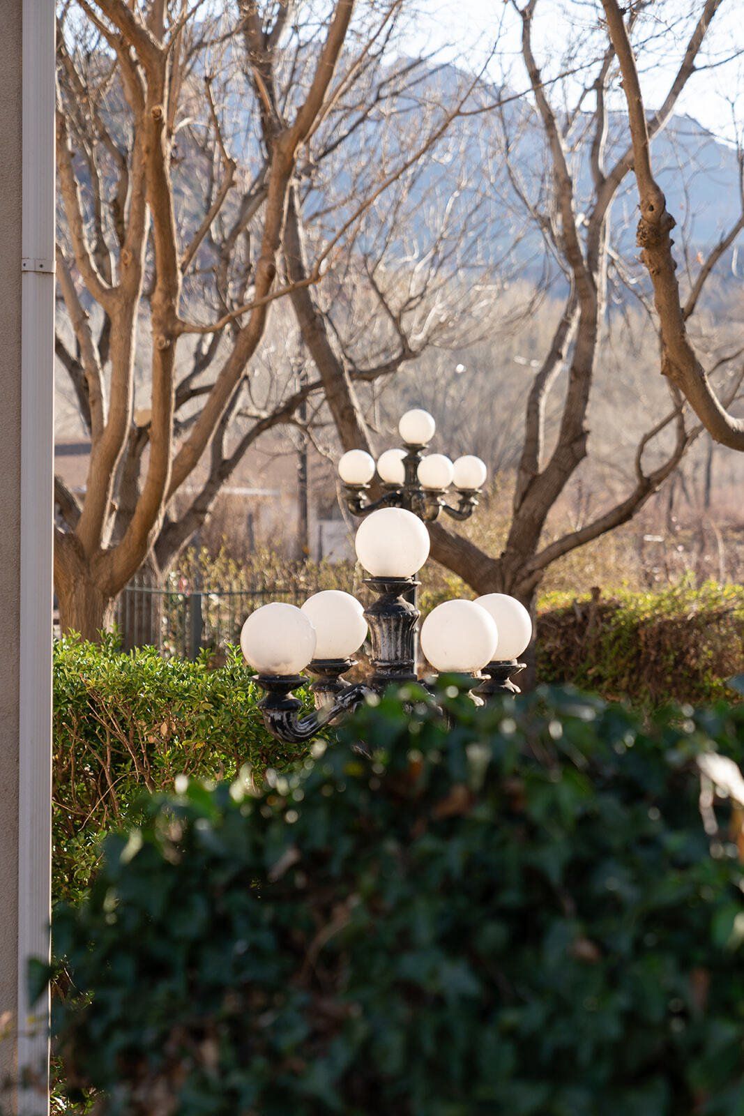 lamppost outside inn