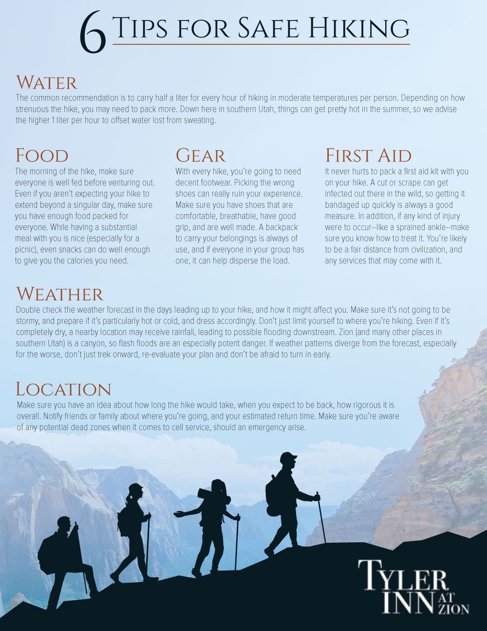 safe hiking tips