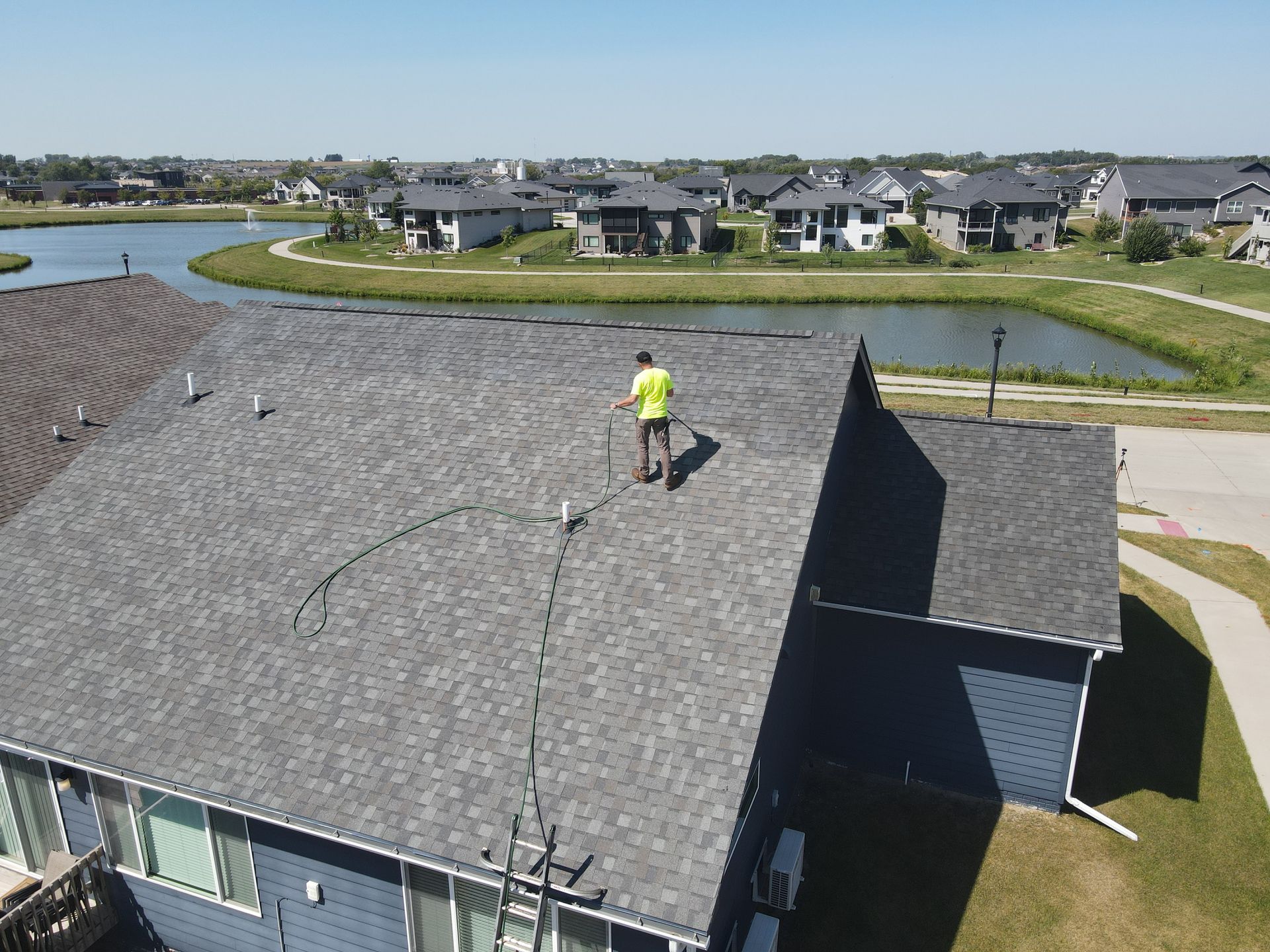 roof restoration of residential roof 