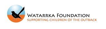 A logo for the watarrka foundation supporting children of the outback