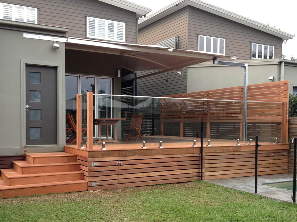 raised timber deck