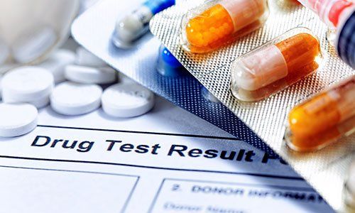 Medications pills and drug test report