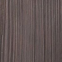 A close-up of a dark brown surface with a vertically oriented, linear wood grain texture.