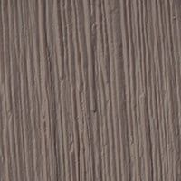 A close-up view of a matte, taupe-colored surface with a distinct vertical, linear wood grain texture.