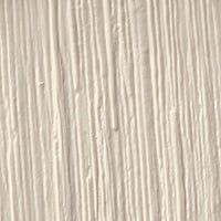 A close-up texture of cream-colored vertical ridges and grooves resembling brushed paint or plaster.