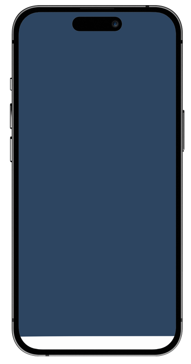 A drawing of a cell phone with a blue screen.