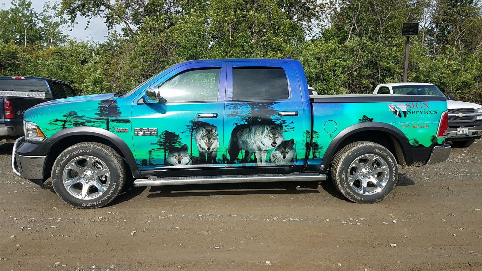 Car with summer wraps — Car Wraps in Stetson, ME
