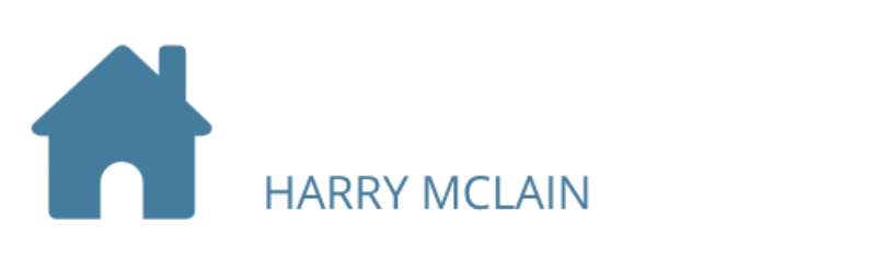 A blue house icon positioned to the left of the text 