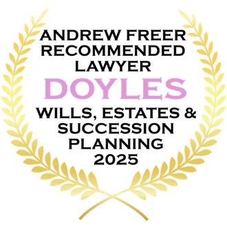 Gold laurel wreath around 