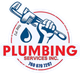 A logo for plumbing services inc. with a fist holding a wrench