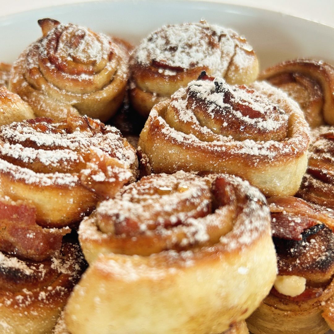 Flippers Pizza Co Hot Bacon Honey Buns