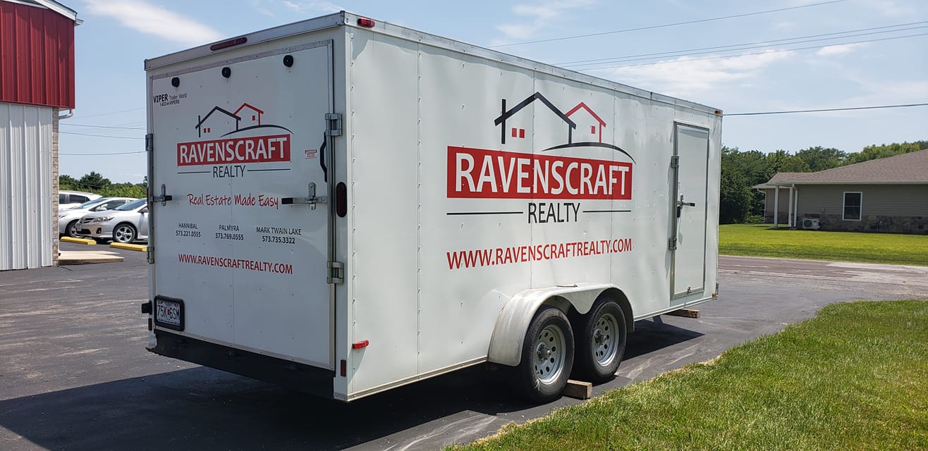 Ravenscraft Realty moving trailer
