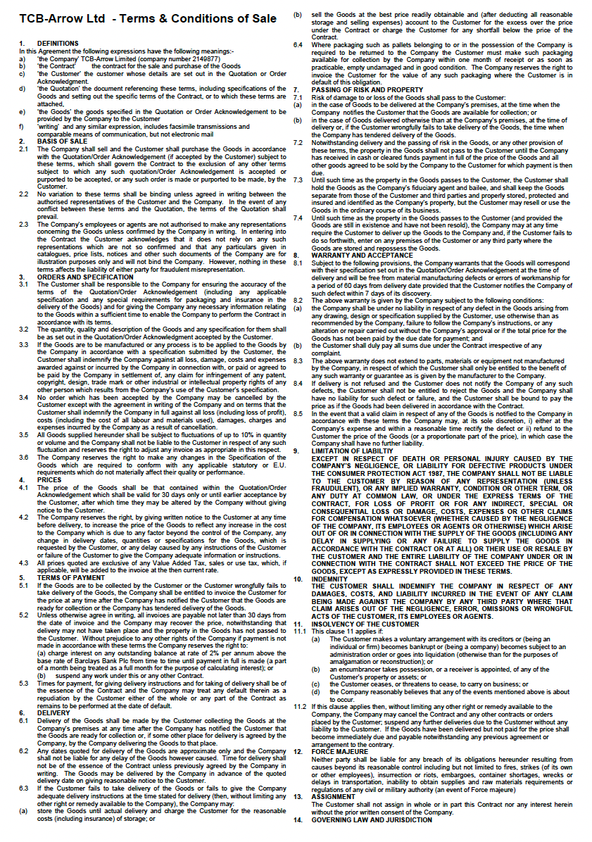 It is a privacy policy for a company called arrow.