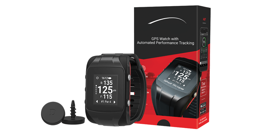 A smart watch is sitting next to a box.