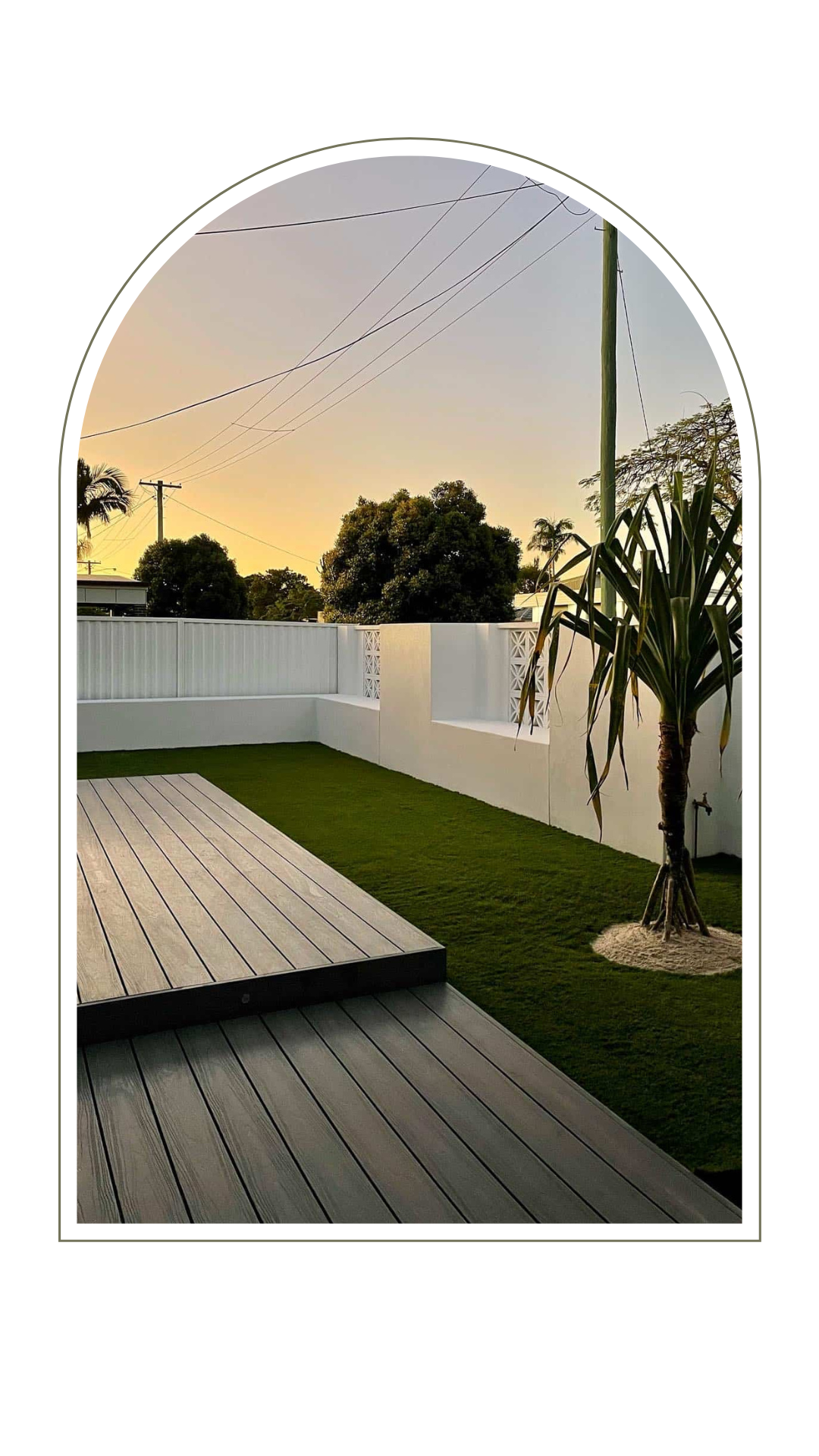 Deck, plants and a sunset - Decking Gold Coast