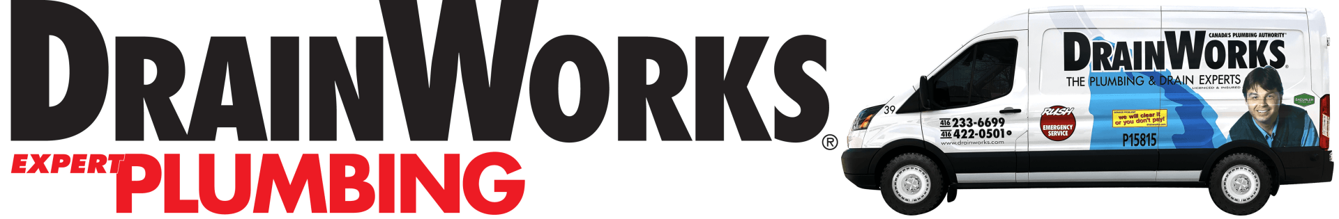 DrainWorks Plumbing Logo Toronto Plumber