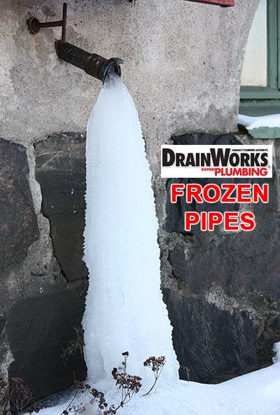 frozen pipe freezing water winter plumbing