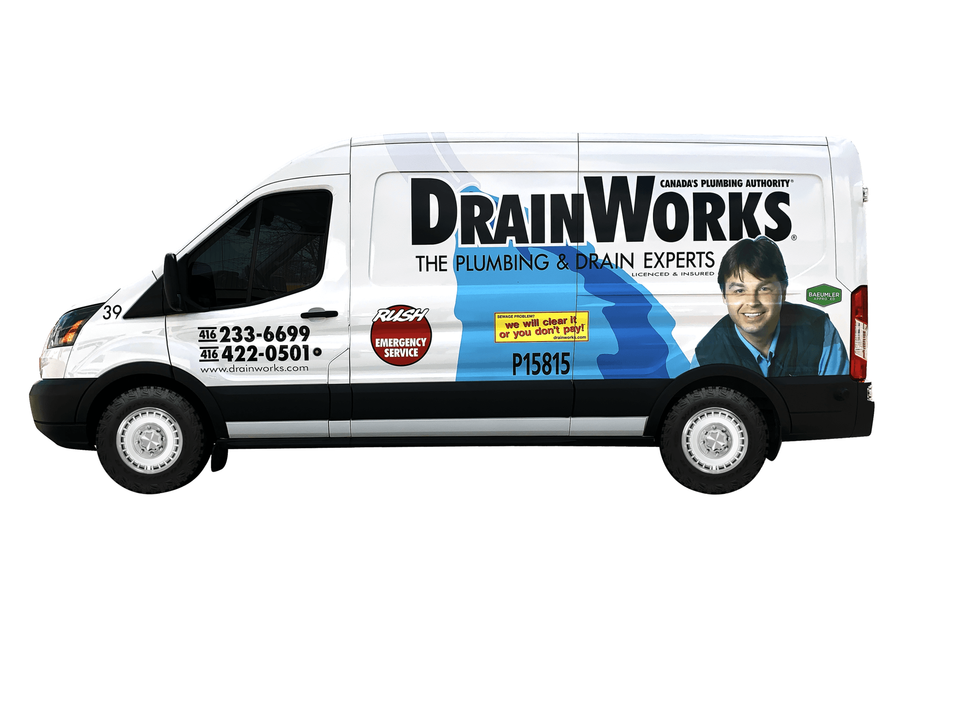 DrainWorks Plumbing Toronto Van