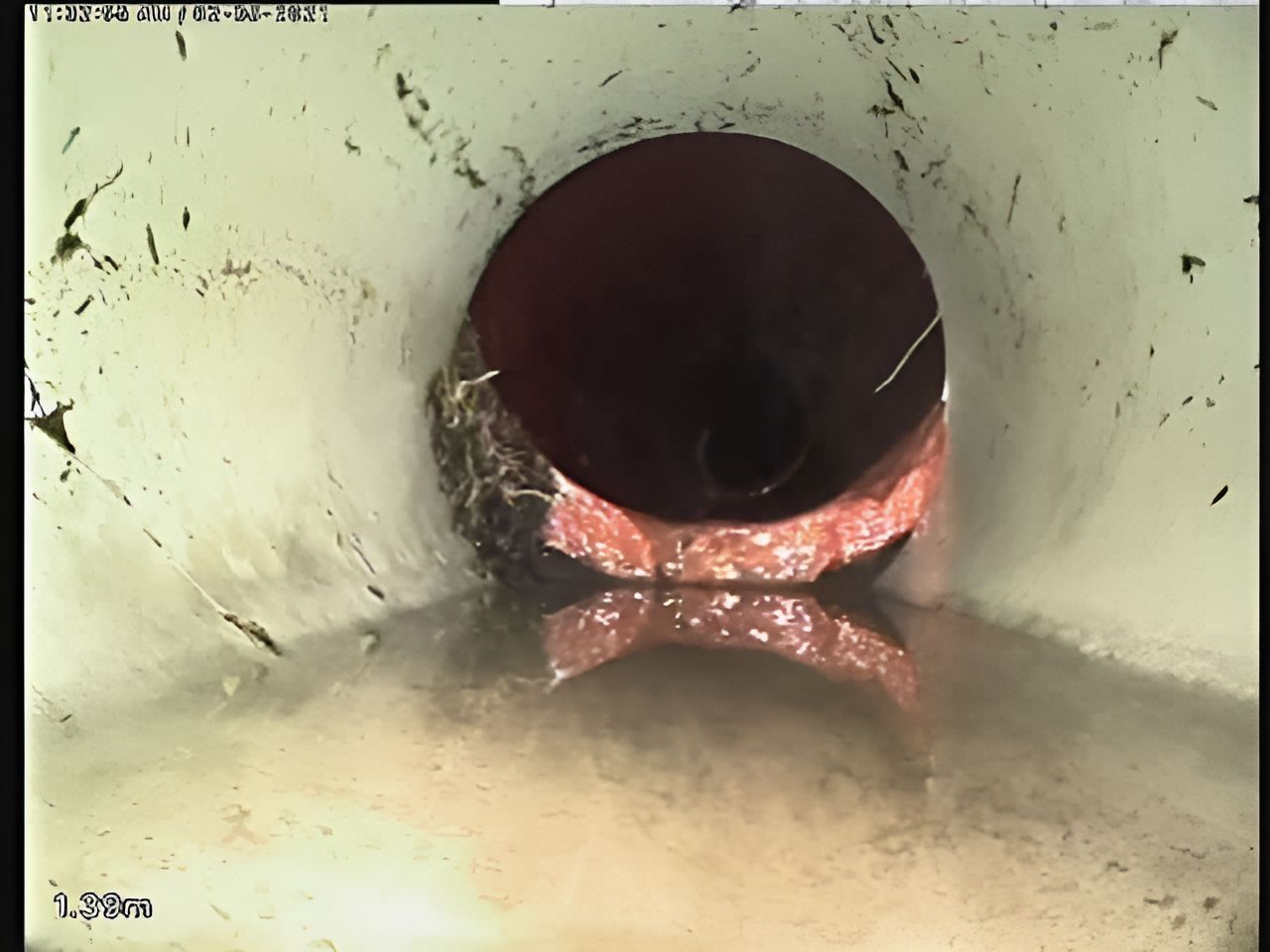 A Close Up Of A Pipe With A Hole In It — Casino Plumbing In Casino, NSW