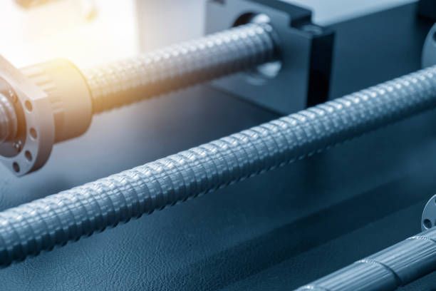 Machine lead screw shaft replacement highlighting eco-friendly environmental services.