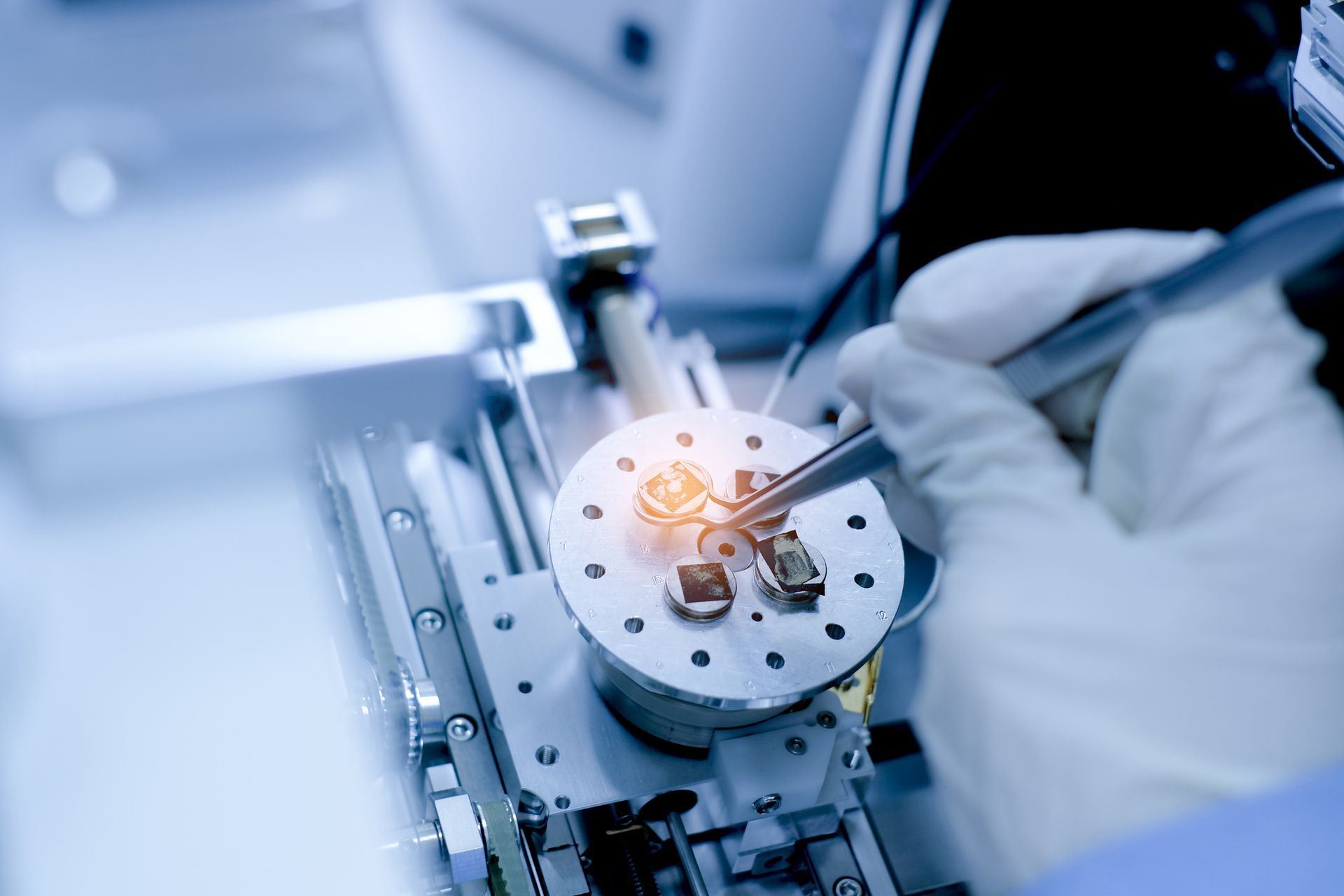 Scientist is preparation of nanomaterials for Scanning Electron microscope.