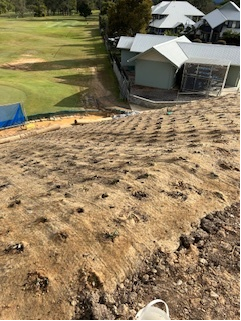 House with Dirt Hill — Michael Flick Horticulture in Coffs Harbour, NSW