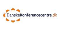 Logoet for danskekonferencecentre.dk er orange og hvidt.