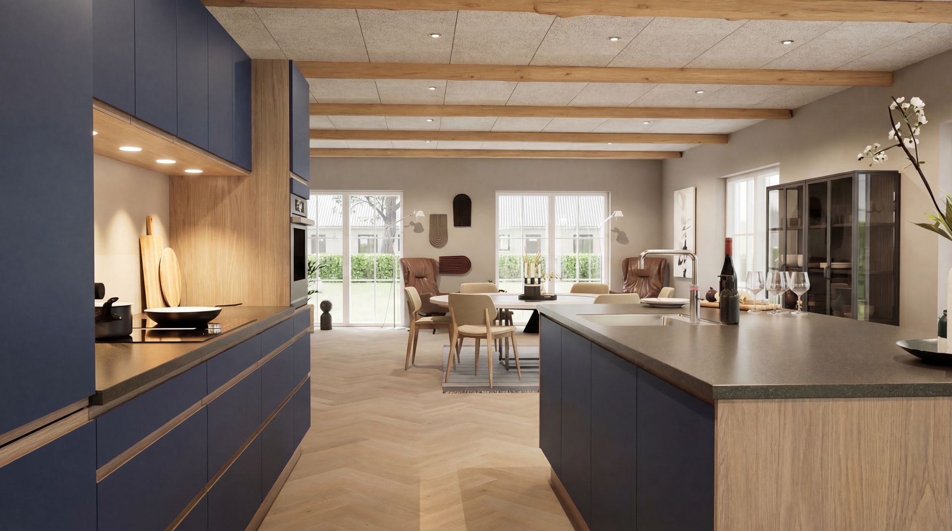 En gourmetret med hummerhale, tyndt skåret fennikel og dildkviste serveret i en cremet appelsinsauce.