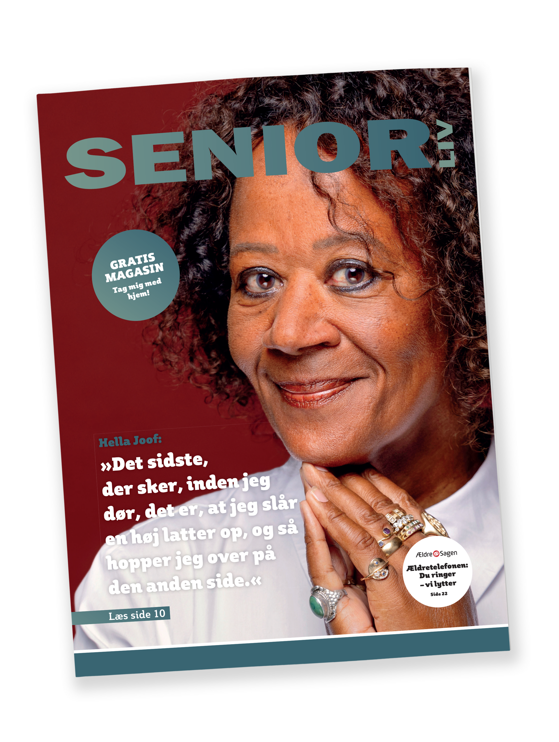 Hella Joof er på forsiden af ​​et seniormagasin